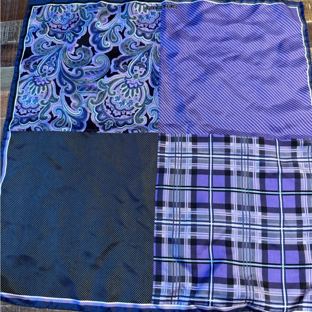 Purple Pocket square
